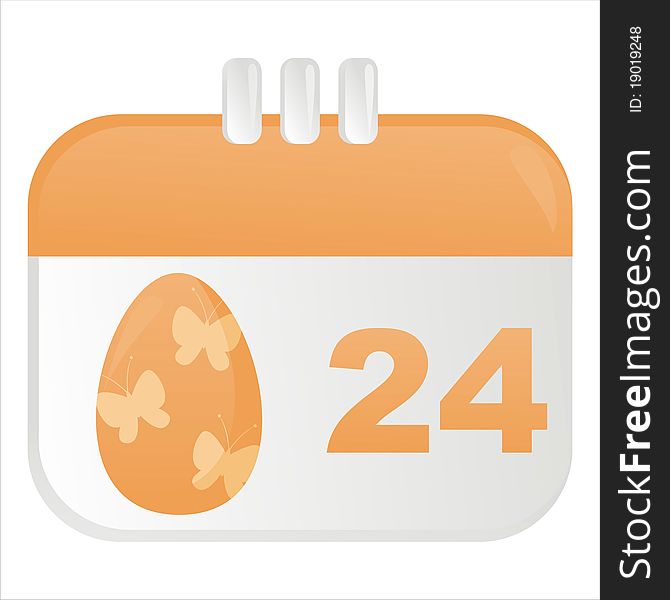 Easter Calendar Icon