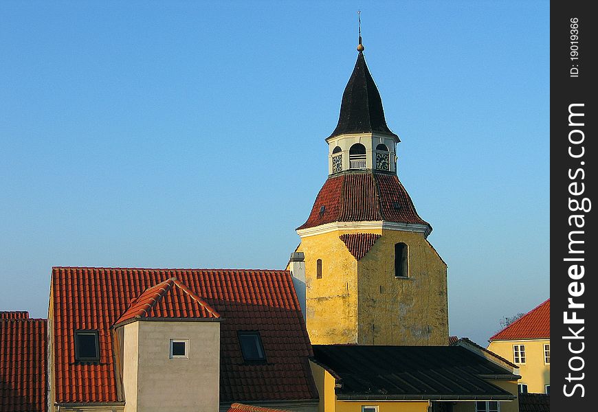 Traditional old classic style Danish house Faaborg Denmark. Traditional old classic style Danish house Faaborg Denmark