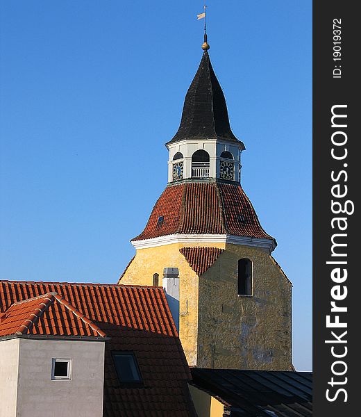 Traditional old classic style Danish house Faaborg Denmark. Traditional old classic style Danish house Faaborg Denmark