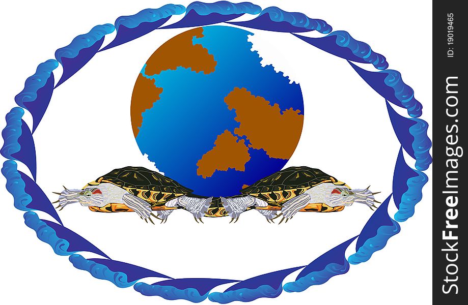 Globe On Three Turtles