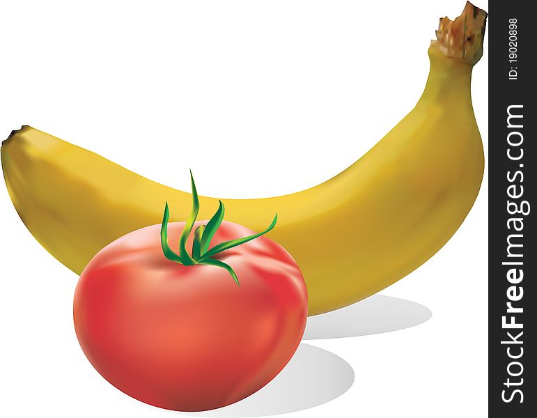 Banana and tomato drawn mesh tool