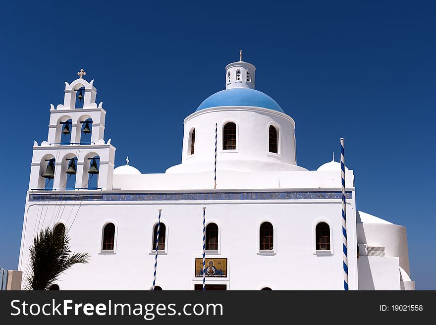 Church bells on Santorini island, Greece