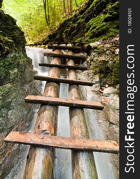 River stream with rocks  in forrest. River stream with rocks  in forrest.