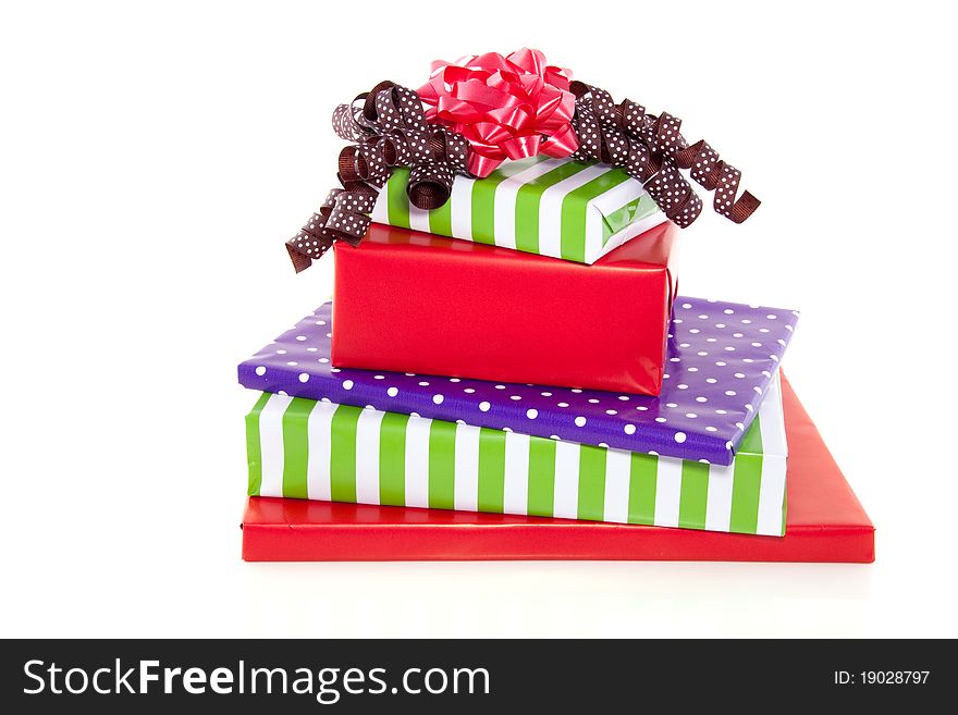 A Stack Of Cheerful Presents