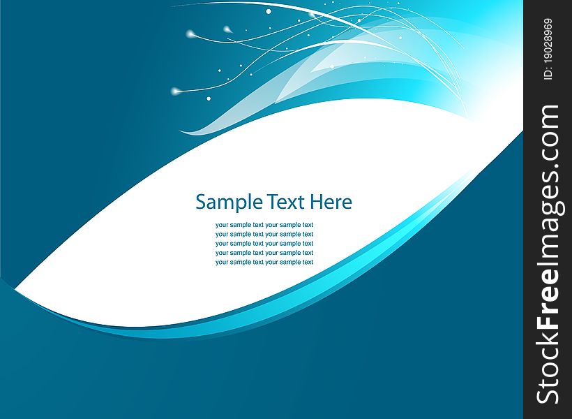 Blue light wave vector background for your design