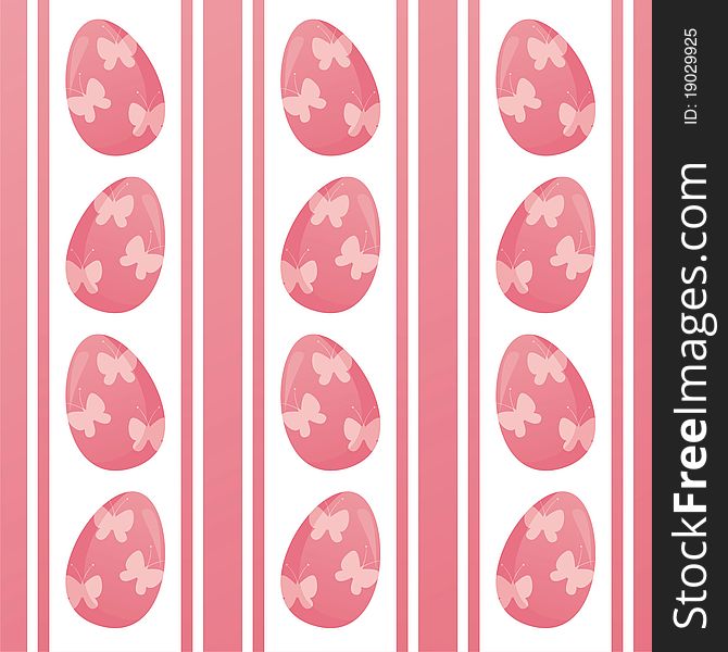 Cute pink seamless easter background. Cute pink seamless easter background