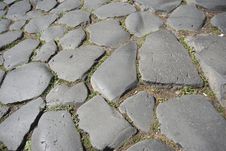 Ancient Pavement In Rome, Stock Image Ancient Pavement In Rome, Stock Image
