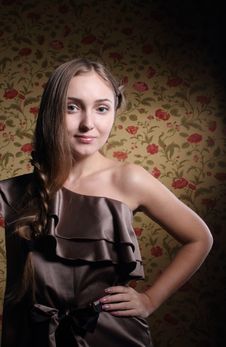 Portrait Of The Beauty Young Blond Girl Stock Photos Portrait Of The Beauty Young Blond Girl Stock Photos