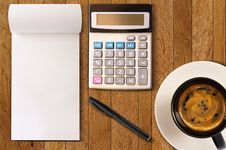 Coffee Cup Notebook Stock Image Coffee Cup Notebook Stock Image