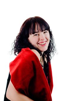 Laughing Woman Stock Photo