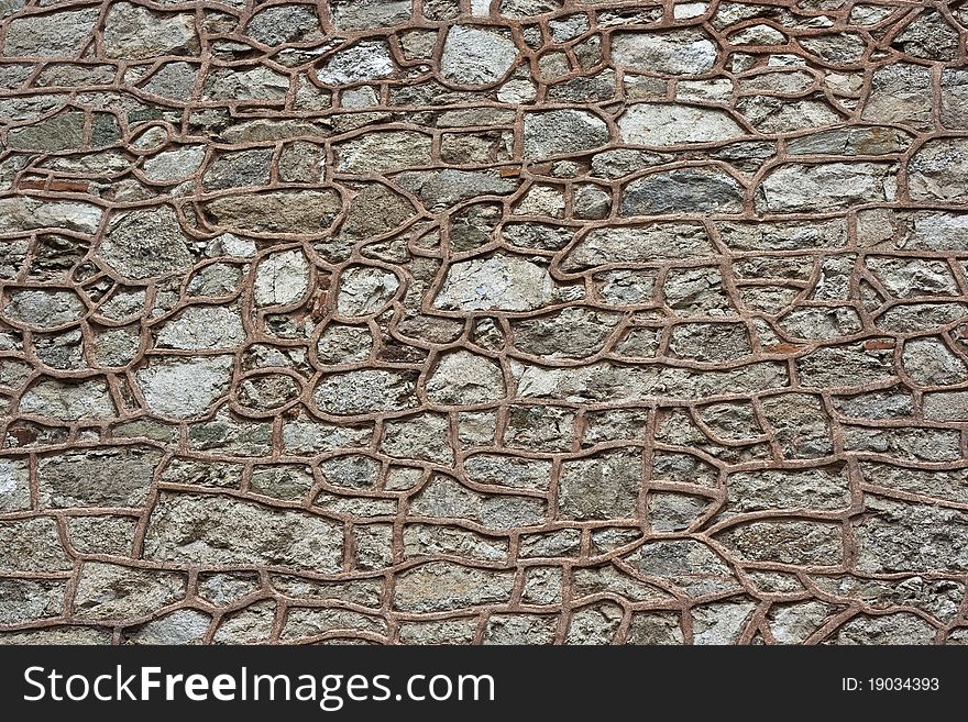 Stone wall texture of old church