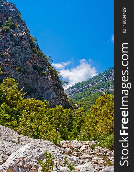 View of the canyon Goynuk in Taurus Mountains. Turkey. View of the canyon Goynuk in Taurus Mountains. Turkey