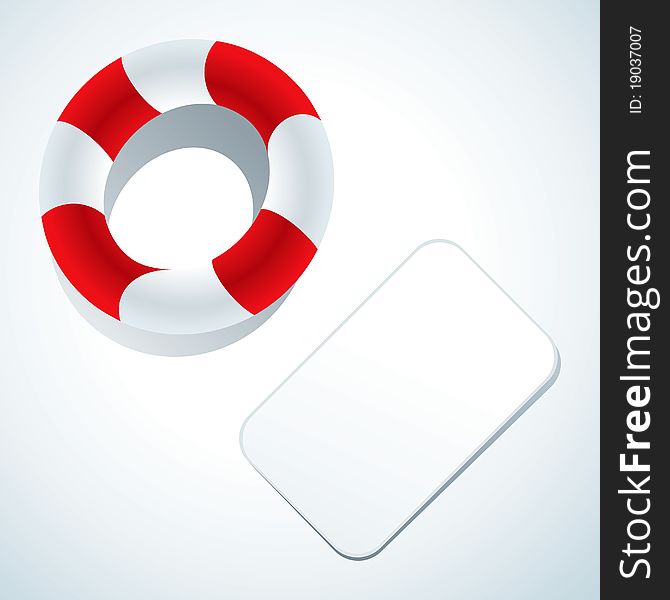 Lifebuoy And Business Card