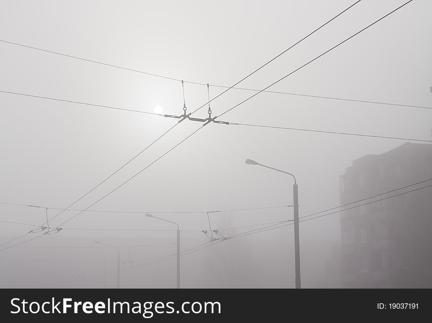 City In Fog
