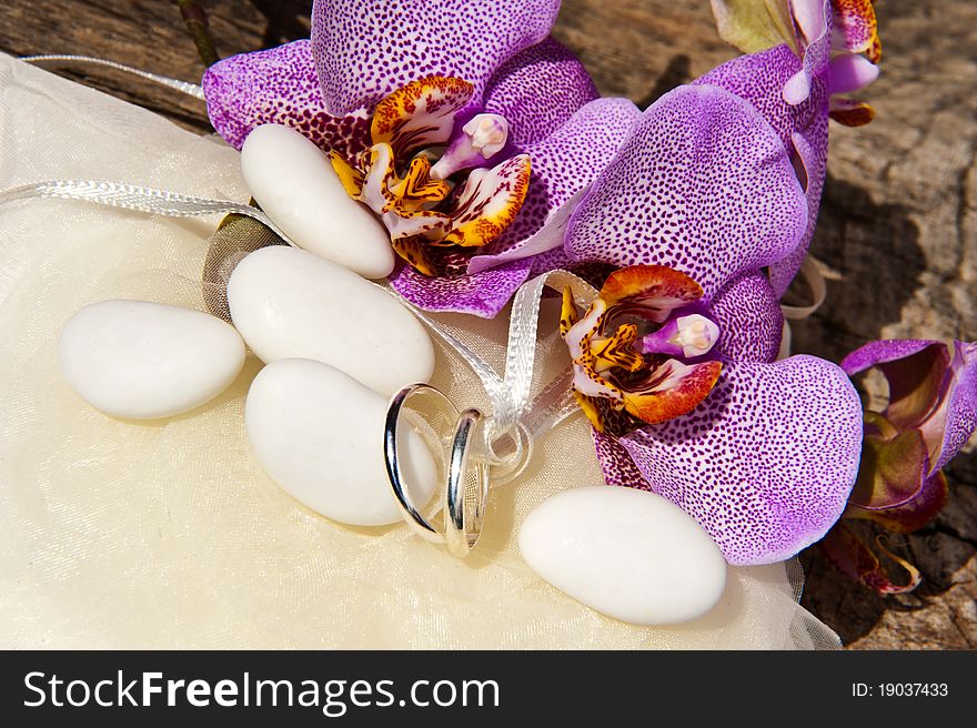 Orchid And Wedding Rings