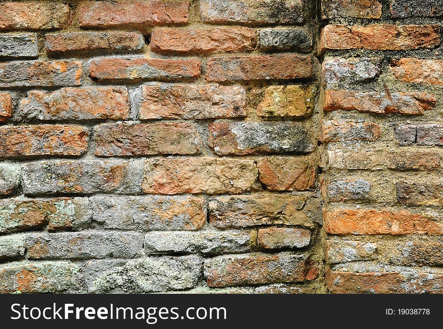 Abstract View Of An Old Brick Wall Forming A Wallpaper