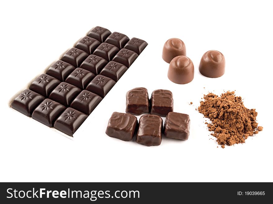 Group Of Chocolate Products