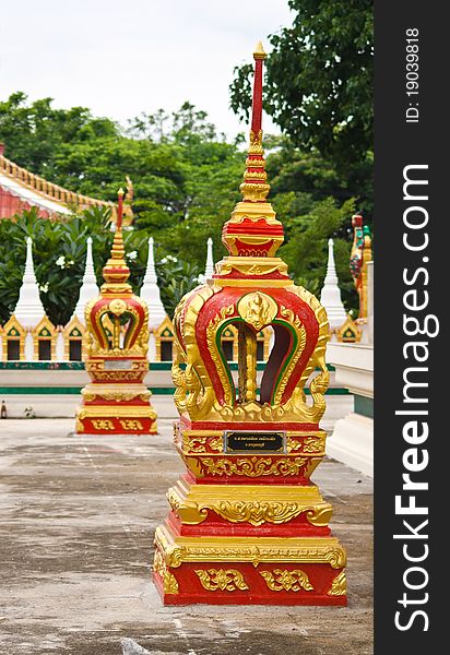 Image of thai temple in Kanchanaburi,Thailand