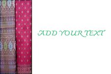 Thai Silk With Isolated Background Royalty Free Stock Photo Thai Silk With Isolated Background Royalty Free Stock Photo