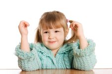 Little Girl Dreams Stock Photography Little Girl Dreams Stock Photography