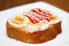 Egg Sandwich Royalty Free Stock Images Egg Sandwich Royalty Free Stock Images