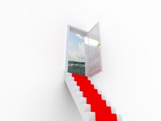 Stairway To The Ocean. Royalty Free Stock Image