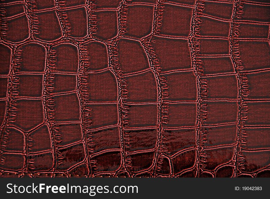 Imitation of crocodile leather texture
