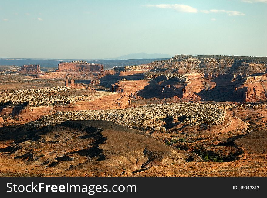 Areial view of the rock formations in Moab Utah. Areial view of the rock formations in Moab Utah.