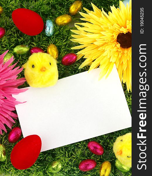 Easter card with decoration