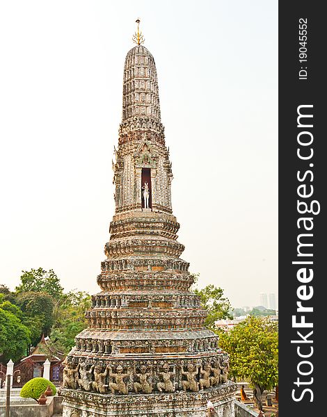 White Pagoda is located at Wat Arun in Bangkok