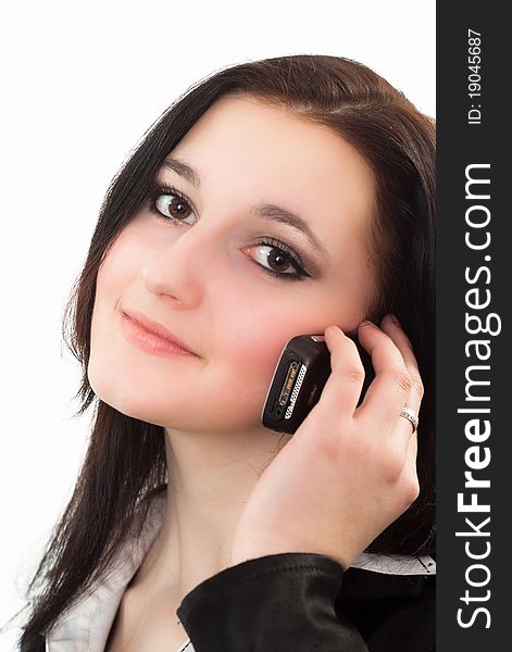 Nice Girl Talking On The Phone