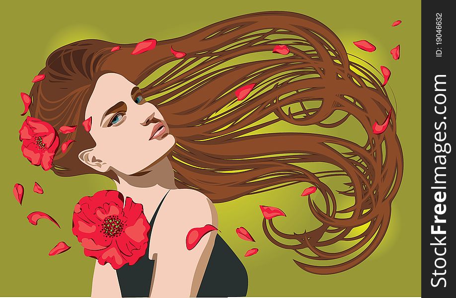 Woman Flowing Hair Free Stock Images Photos Stockfreeimages Com