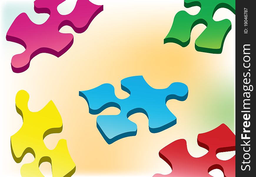 Color puzzles for design. Background. Color puzzles for design. Background.