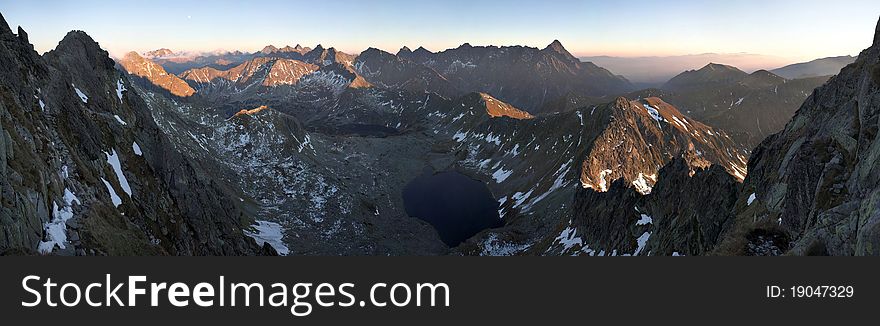 Mountain Sunset PANORAMA