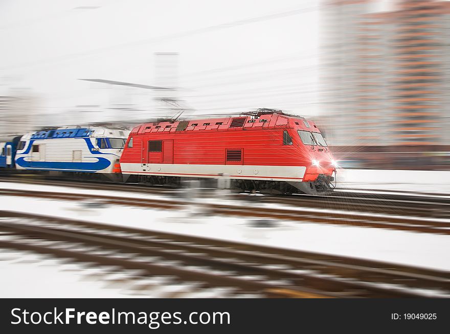 Fast train rides around the city