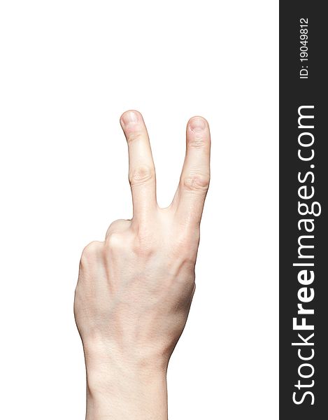 Hand With Two Counting Fingers