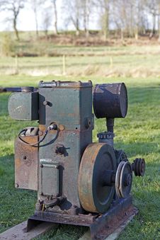Old Stationary Engine Royalty Free Stock Images Old Stationary Engine Royalty Free Stock Images