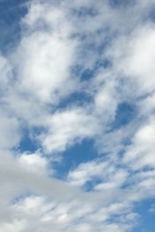 Blue Sky With White Clouds Stock Images