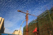 Cranes At Construction Site Stock Images Cranes At Construction Site Stock Images