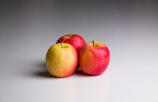 Three Apples Stock Image