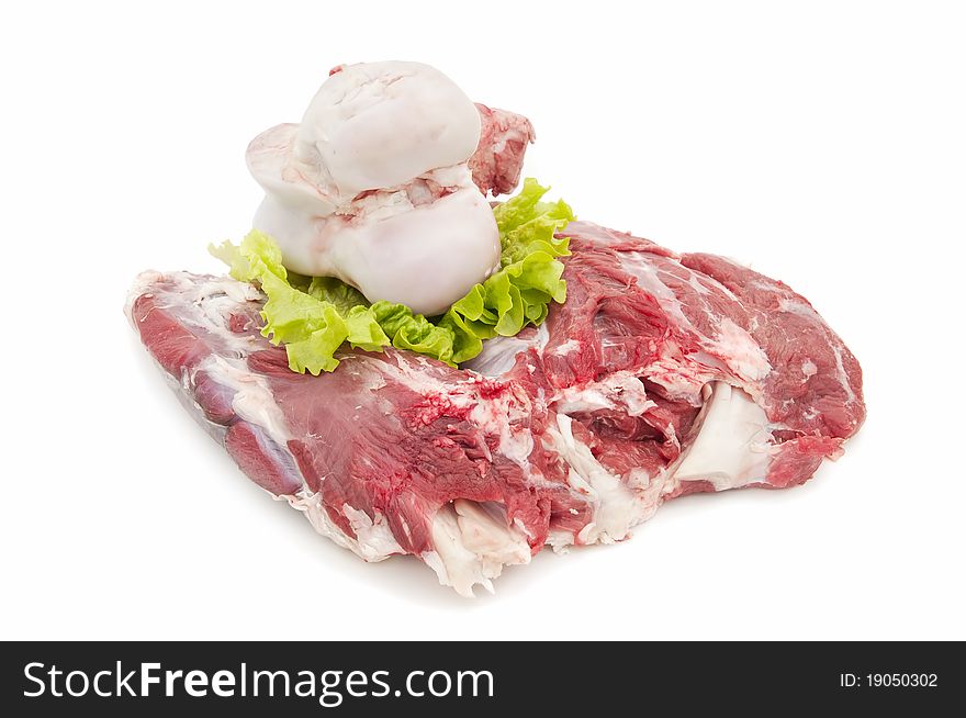 Fresh beef isolated on white background. Fresh beef isolated on white background