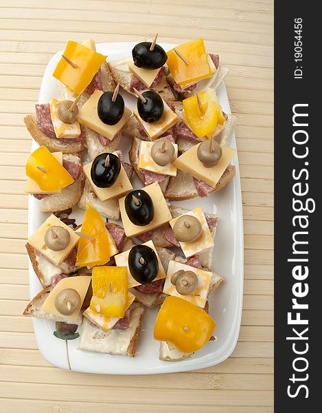 Bit With Cheese And Olives