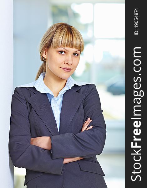 Business Woman With Folded Hands