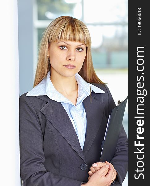 Young Business Woman With Papers