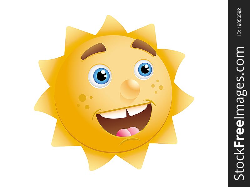 Illustration of the positive sun