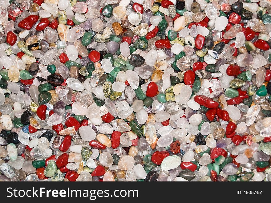 Abstract background of beautiful colored stones. Abstract background of beautiful colored stones