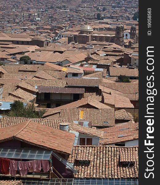 Roofs somewhere in Peru (Cuzco?)