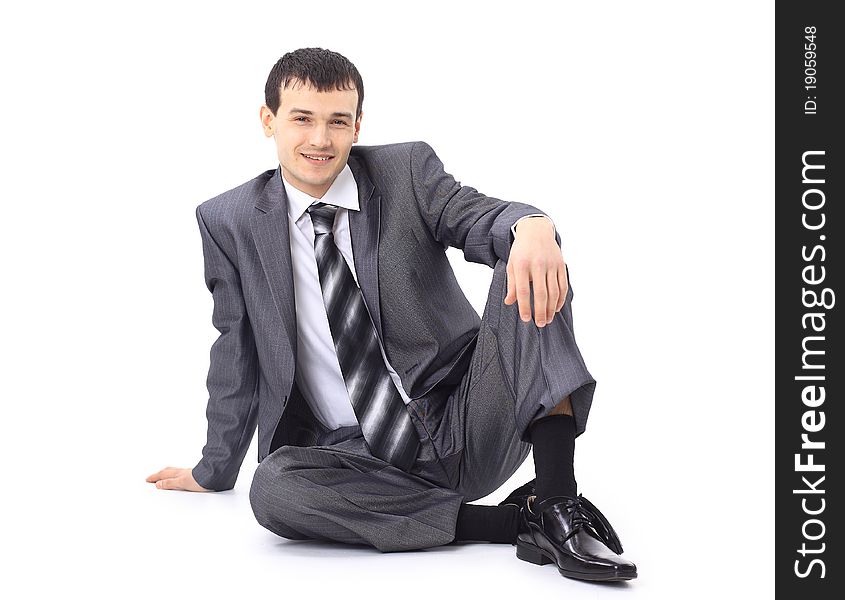 Photo of relaxed businessman