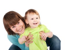 Young Little Daughter And His Pretty Young Mother Royalty Free Stock Photos Young Little Daughter And His Pretty Young Mother Royalty Free Stock Photos