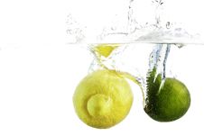 Lemon Lime Splash Royalty Free Stock Images Lemon Lime Splash Royalty Free Stock Images